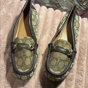 Coach Beige Loafers